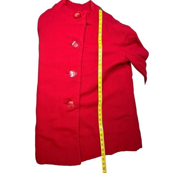 Vintage Wool Blend Red Swing Coat Size XL - Picture 8 of 16